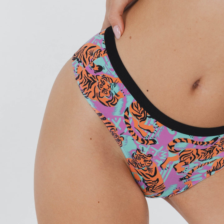 The Go Get 'Em | Abstract Tigers Cheeky Underwear