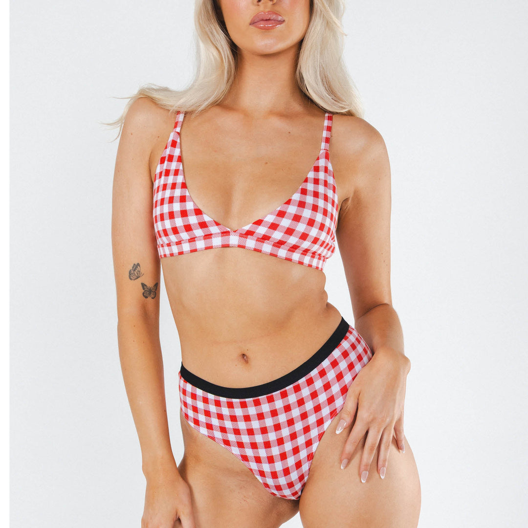 The Hot Diggity | Red Gingham Cheeky Underwear
