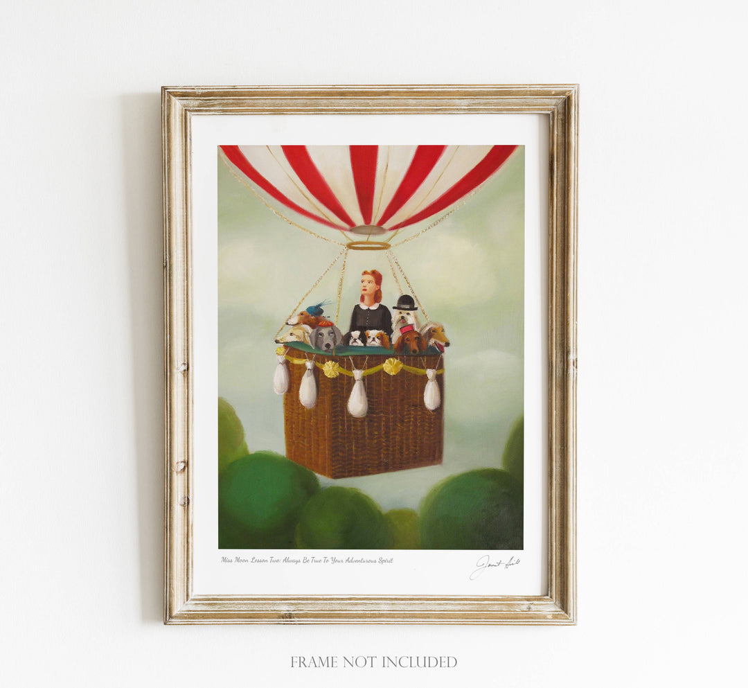 Miss Moon Lesson Two Art Print- 8.5 "X 11"