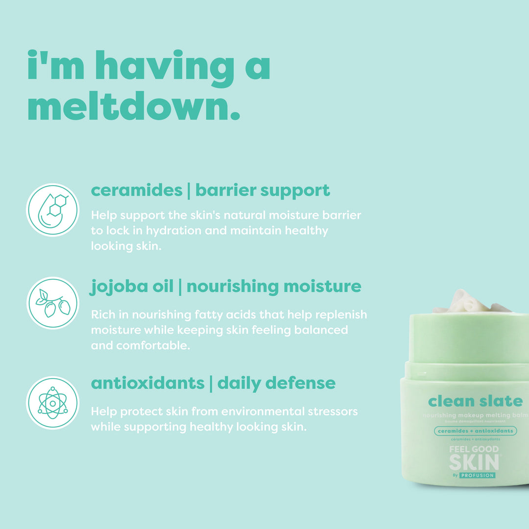 Feel Good Skin | Clean Slate Nourishing Makeup Melting Balm
