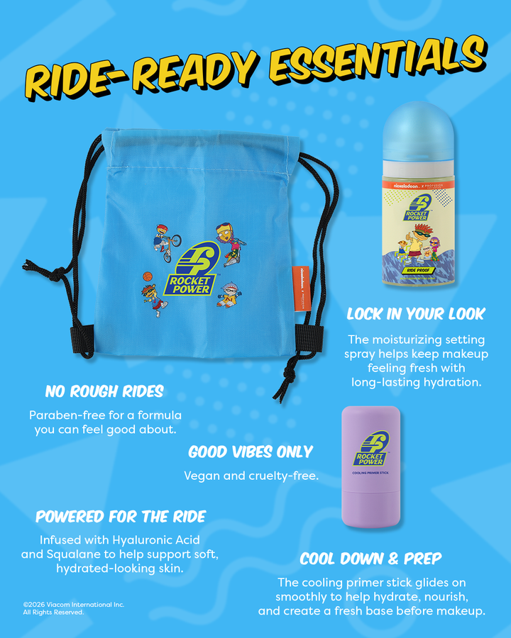 Rocket Power | Game Day Ready - 2 PC Face Set with Cosmetic Bag