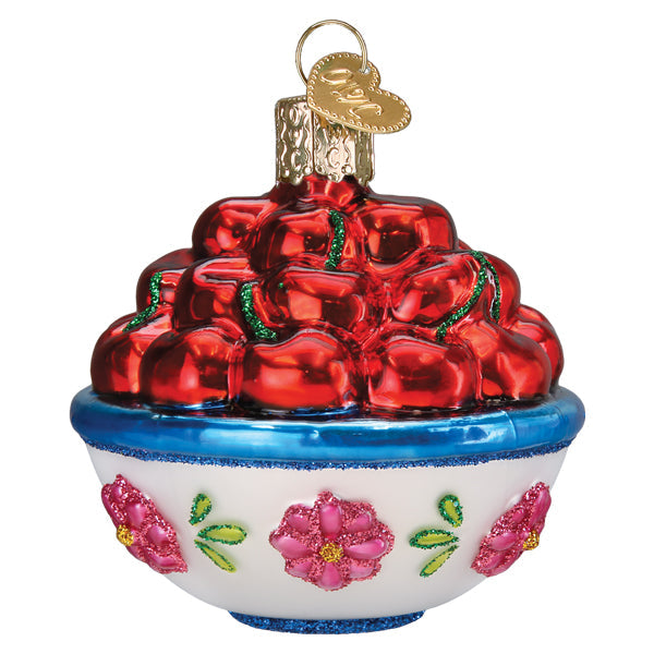 Bowl Of Cherries Ornament