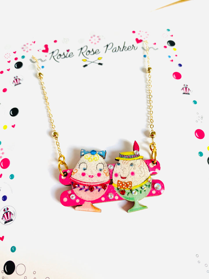 Easter Egg Cup Necklace by Rosie Rose Parker