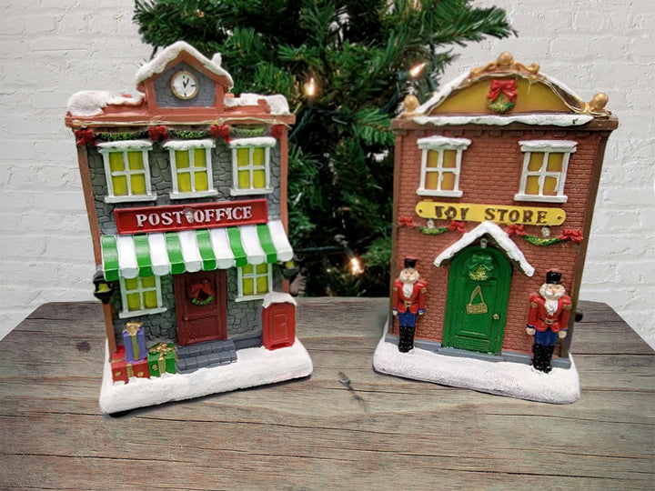 Christmas Village Candy Shop with LED Lights F07M4-29-Z615D