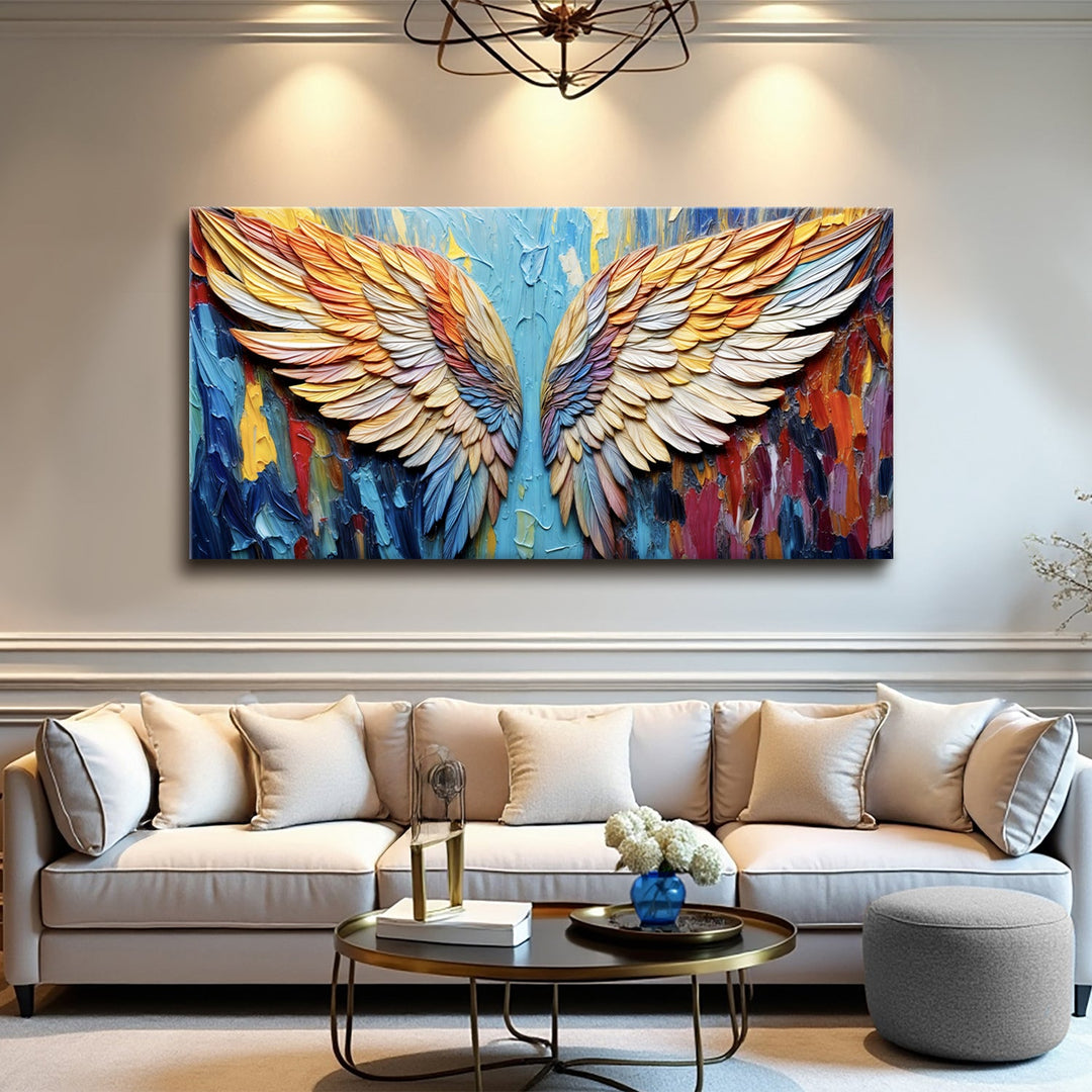 Wings of Hope Impasto Wall Art