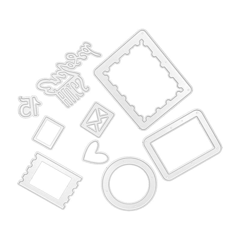 Photo Frames Scrapbooking Cutting Die by Wizardi QJ76
