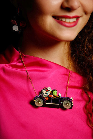 Frankenstein's Car Necklace by Laliblue
