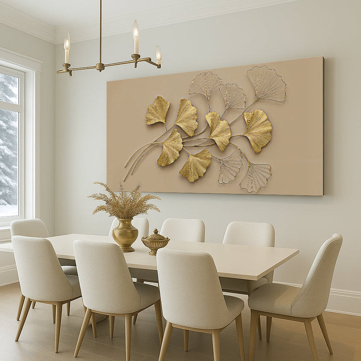 Golden Botanical Wall Art