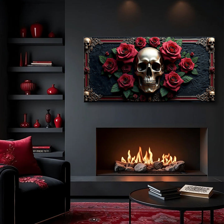 3D Vintage Skull Wall Art III