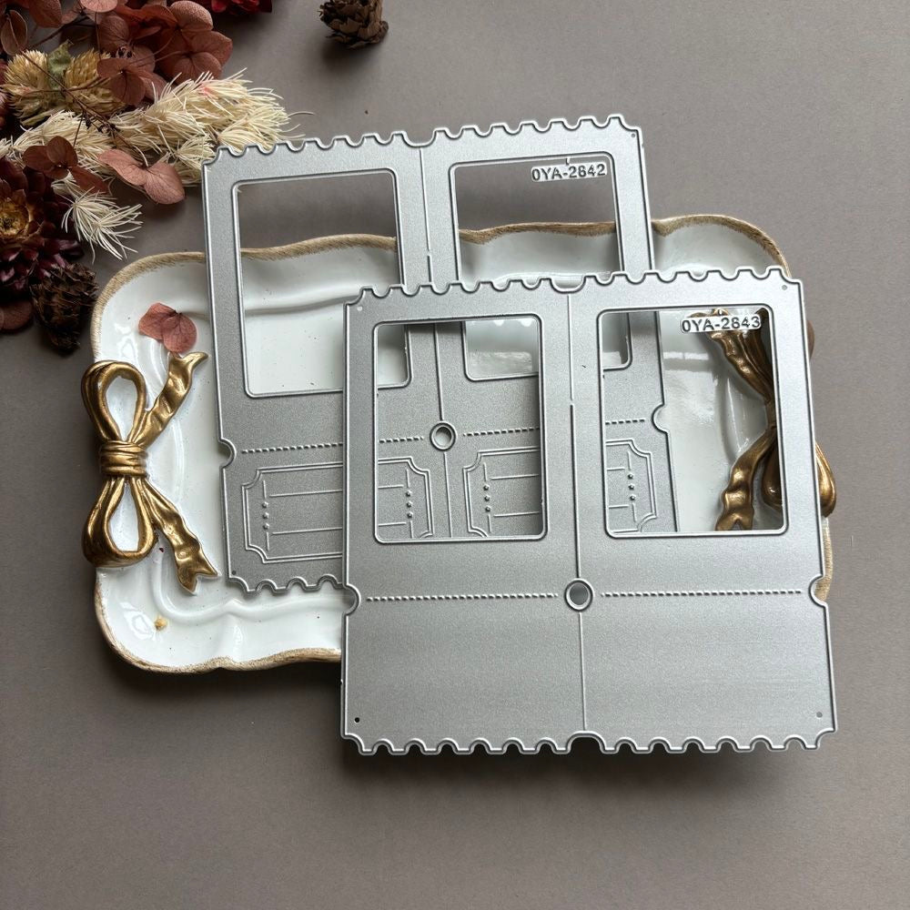 Double Window Scrapbooking Cutting Die by Wizardi QJ06