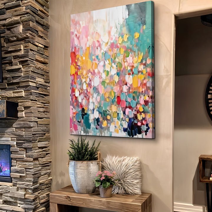 Wild Bloom Abstract Impasto Wall Art