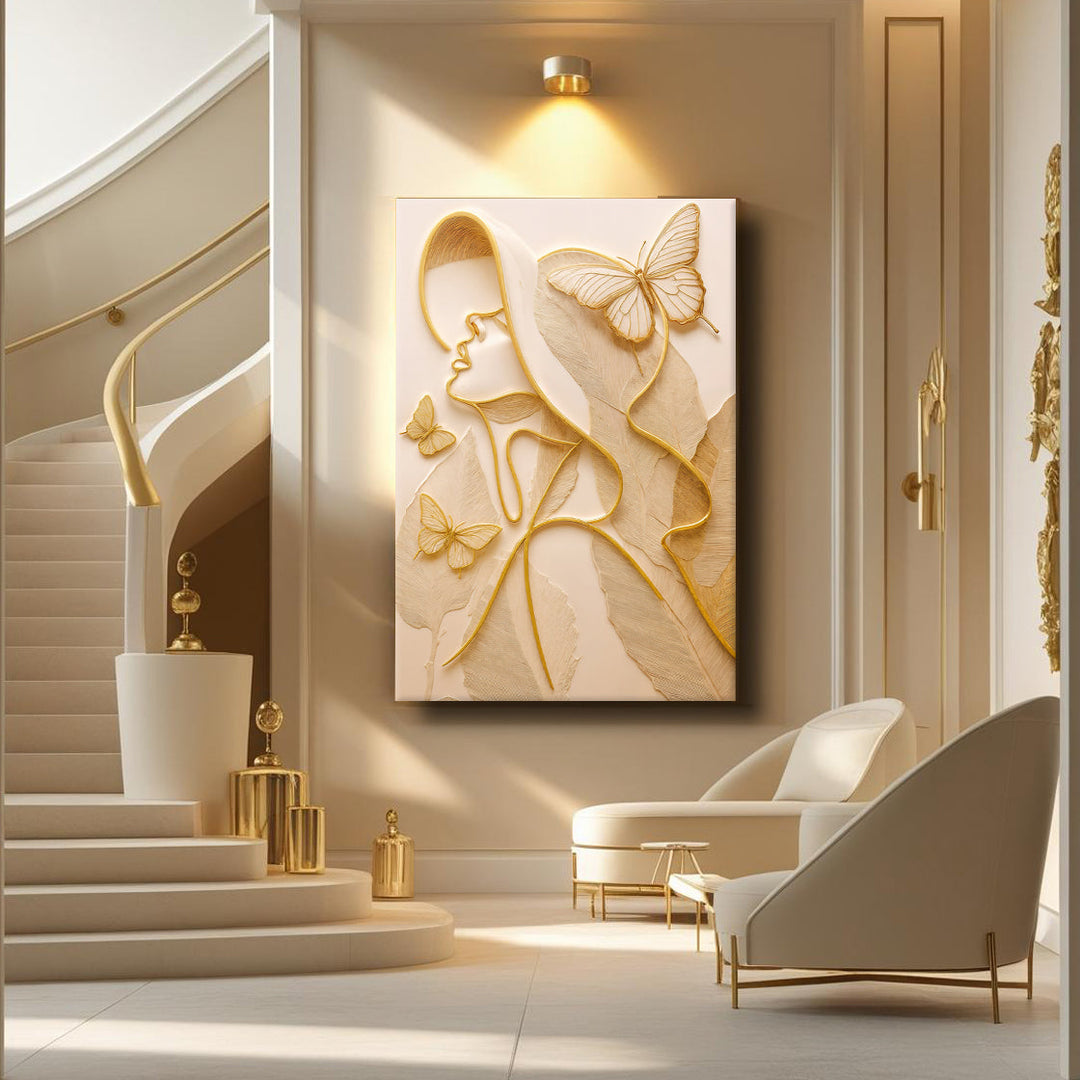 Minimalist Woman Line Wall Art