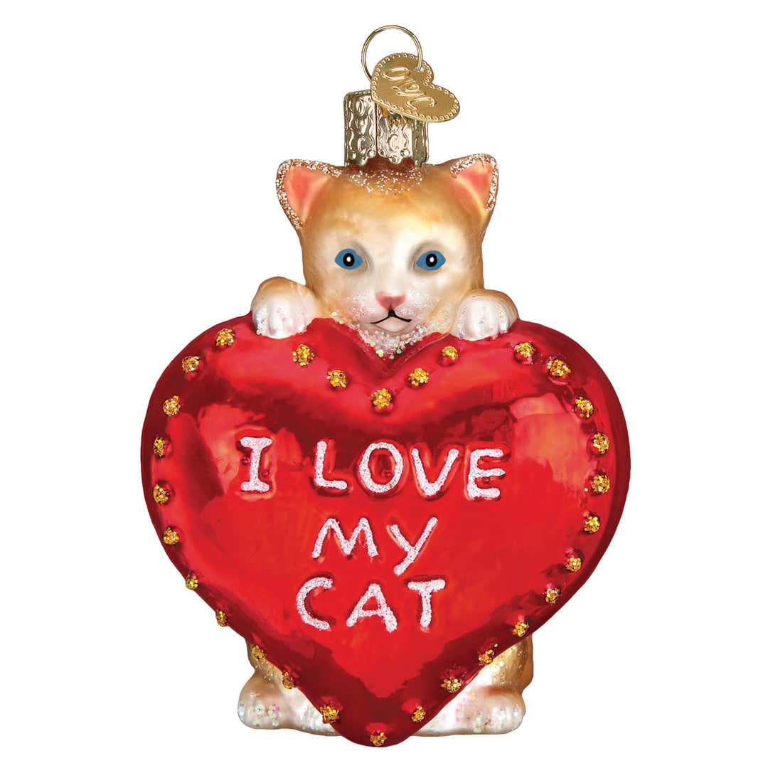 I Love My Cat Ornament