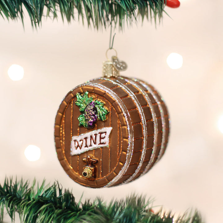 Wine Barrel Ornament
