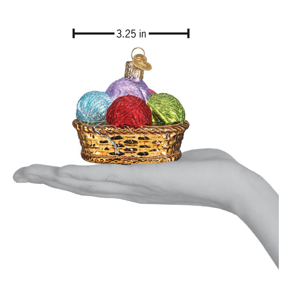 Basket Of Yarn Ornament