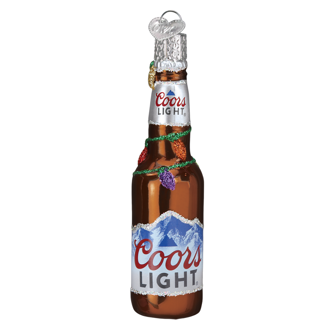 Holiday Coors Light Bottle Ornament