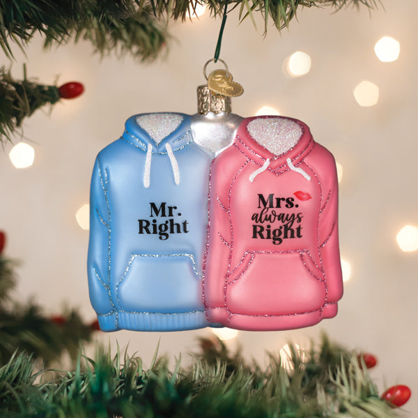 Mr. & Mrs. Hoodies Ornament