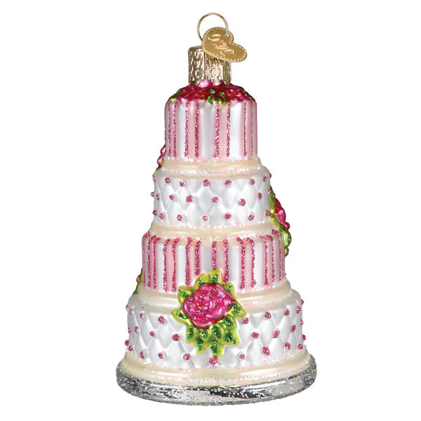 Elegant Wedding Cake Ornament