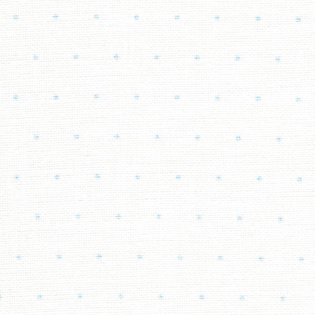 Precut Zweigart Cashel Mini Dots 28 count White with Grey Mini Dots 3281/1129