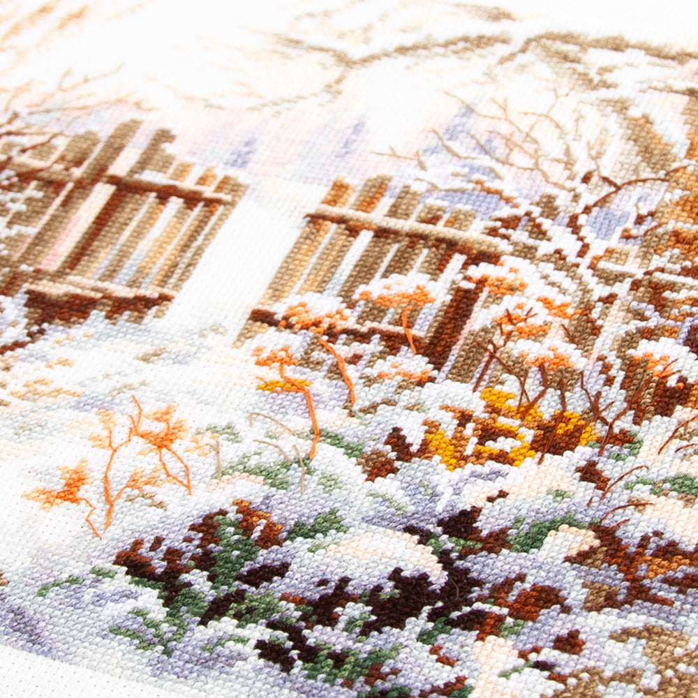 Winter Yard Counted Cross Stitch Kit by Magic Needle 350-742
