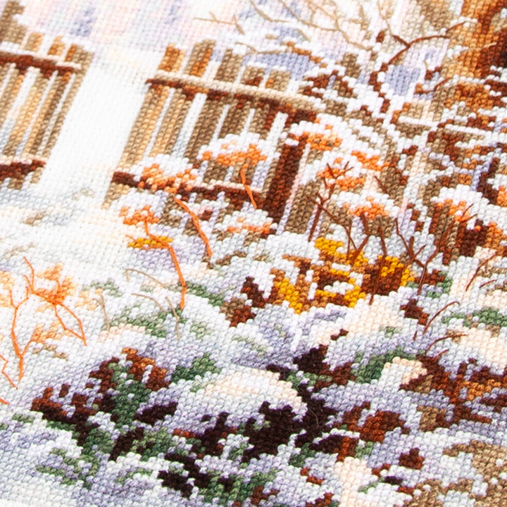 Winter Yard Counted Cross Stitch Kit by Magic Needle 350-742