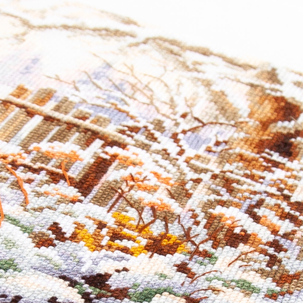 Winter Yard Counted Cross Stitch Kit by Magic Needle 350-742