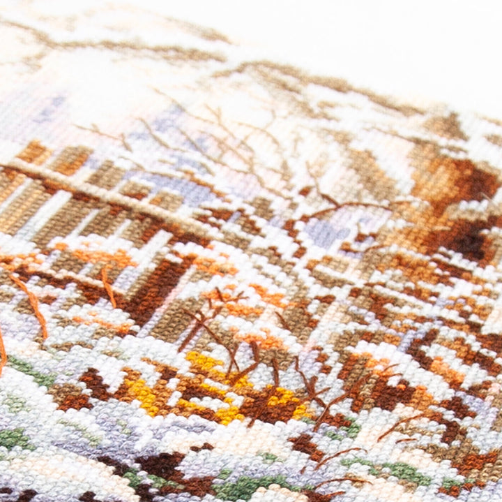 Winter Yard Counted Cross Stitch Kit by Magic Needle 350-742