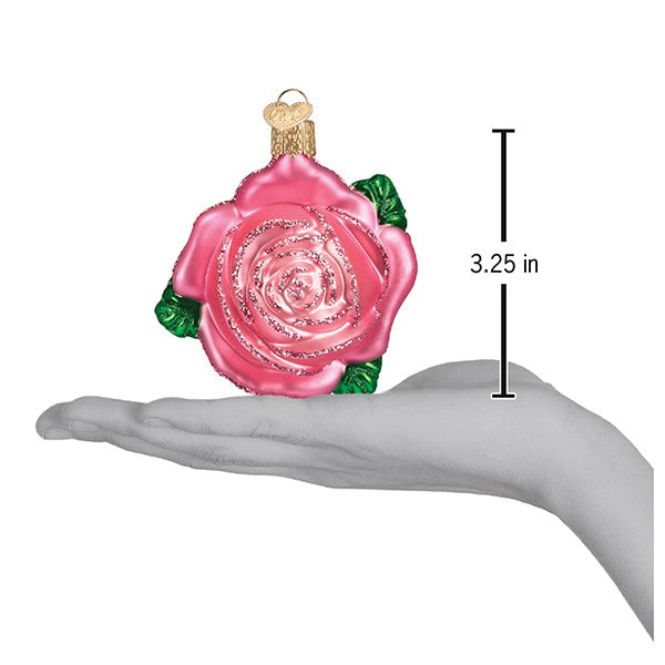 Pink Rose Ornament
