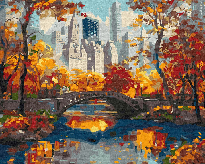 Painting by Numbers kit Golden park KHO3656