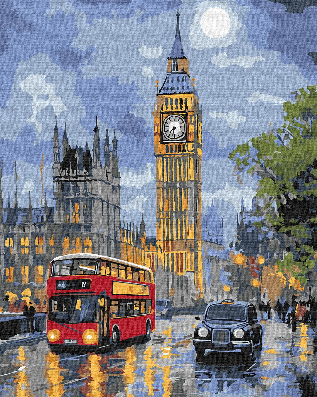 Painting by Numbers kit London at night KHO3662