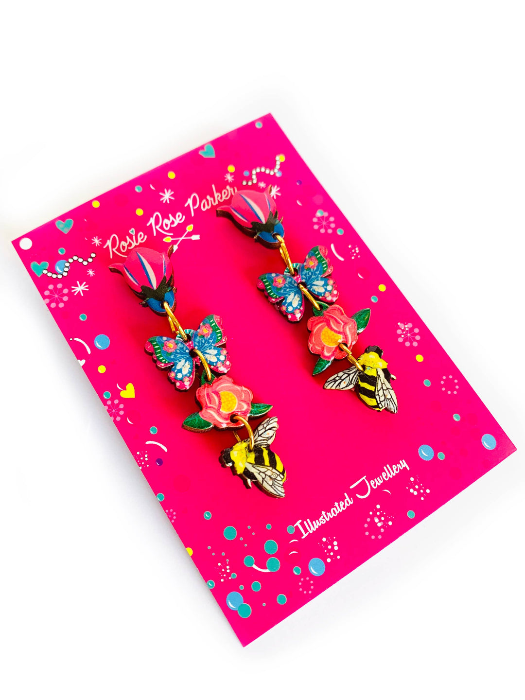 Floral Heaven Dangle Earrings by Rosie Rose Parker