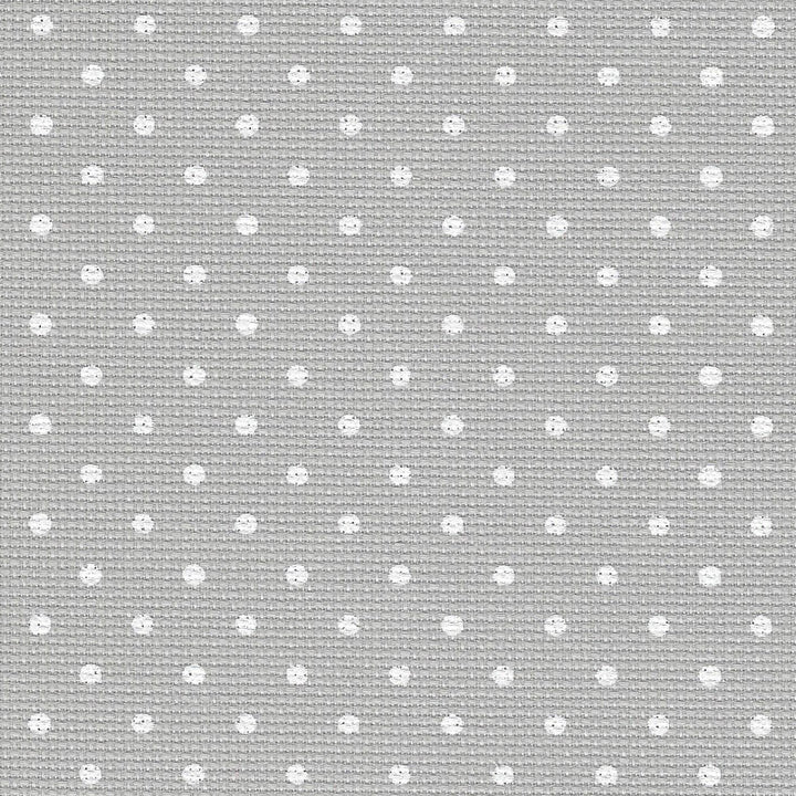 Precut  Zweigart Fein-Aida Petit Point 18 count Grey with White Points 3793/7349