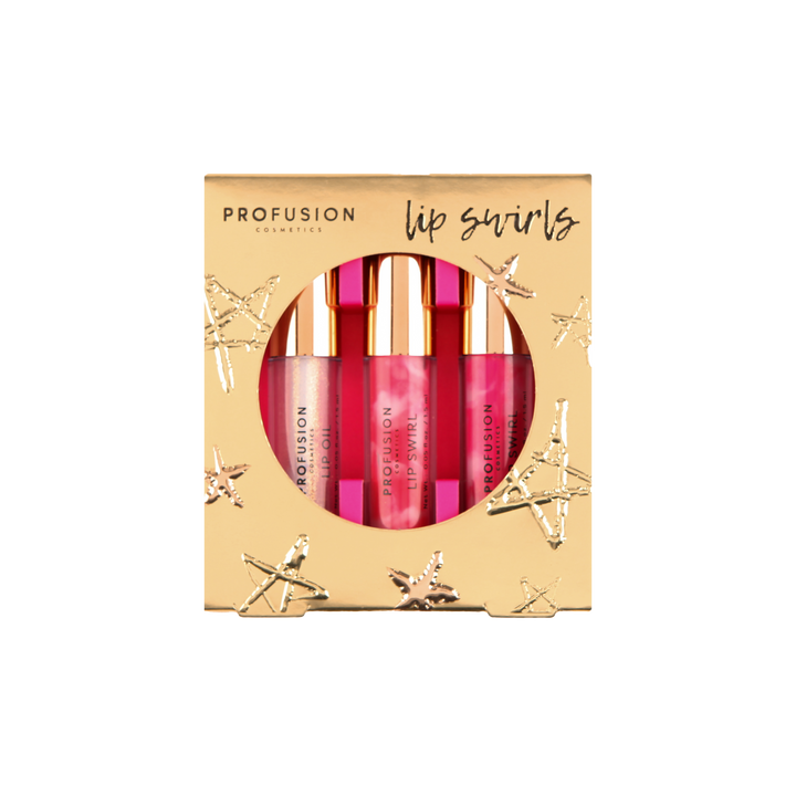 Crimson Lip Swirls – 3-Piece Lip Gloss Set