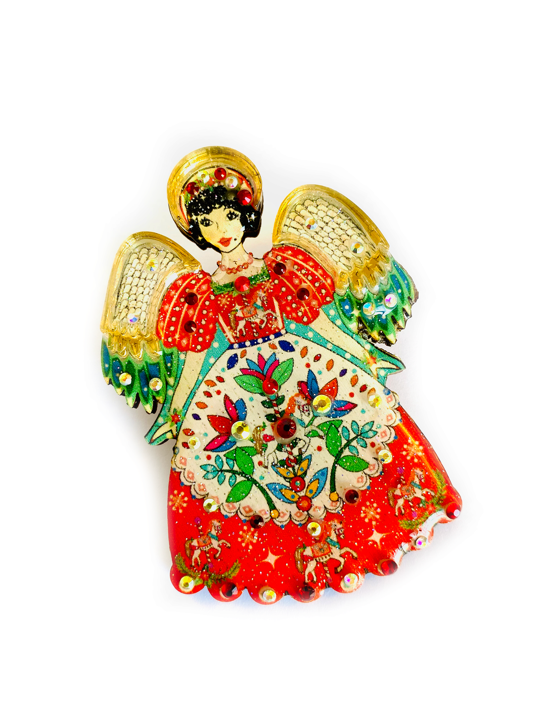 Christmas Angel Brooch by Rosie Rose Parker