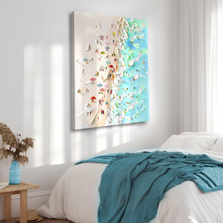 Beachfront Painting Coastal Wall Art