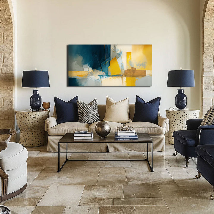 Abstract Geometric Lines Wall Art II