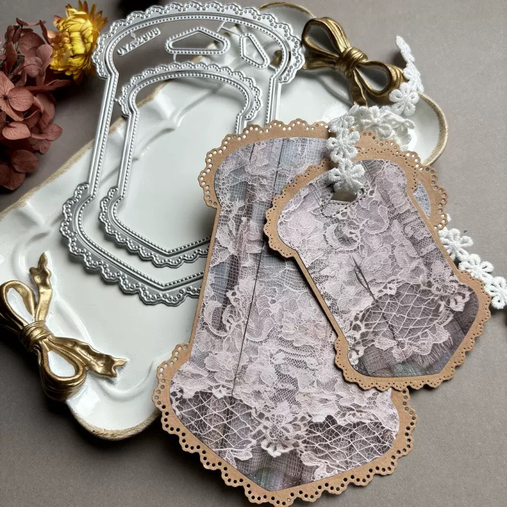 Ornate Frame Scrapbooking Cutting Die by Wizardi QJ14