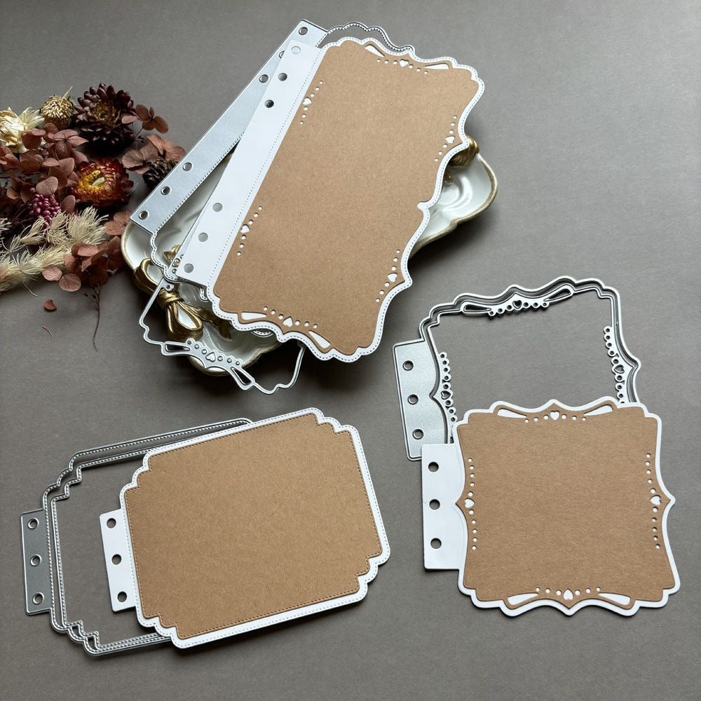 Scalloped Square Scrapbooking Cutting Die by Wizardi QJ10
