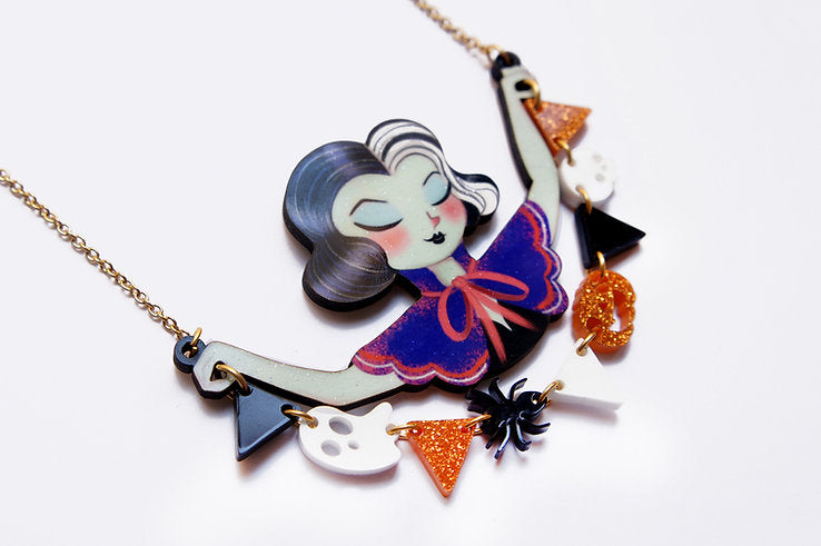 Halloween Garland Necklace by Laliblue