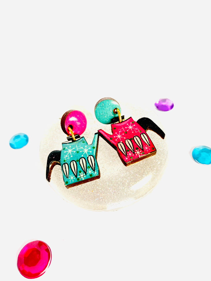 Vintage Teapot Earrings by Rosie Rose Parker