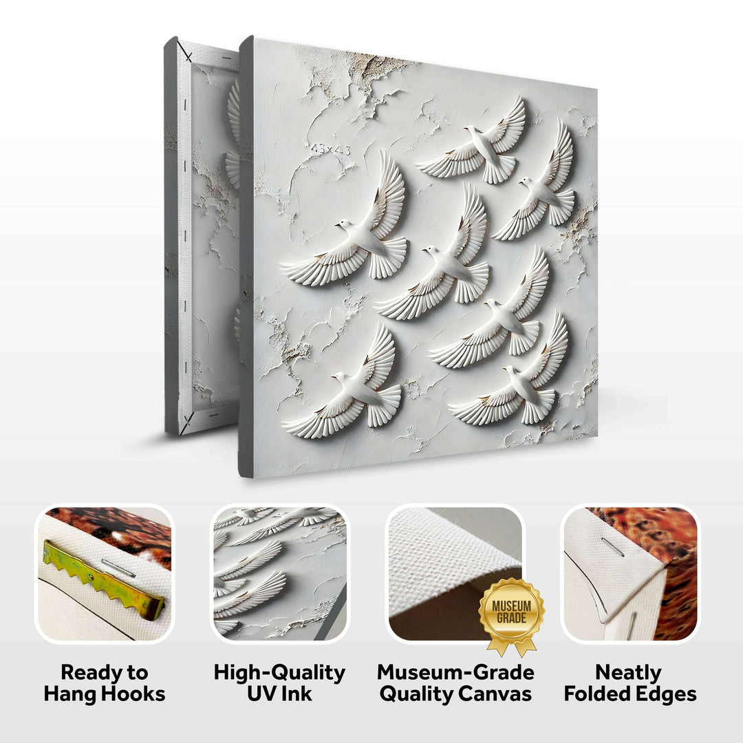 3D Birds Wall Art