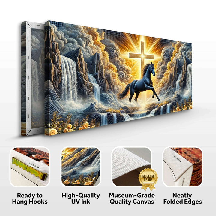 3D Horse Faith Wall Art III