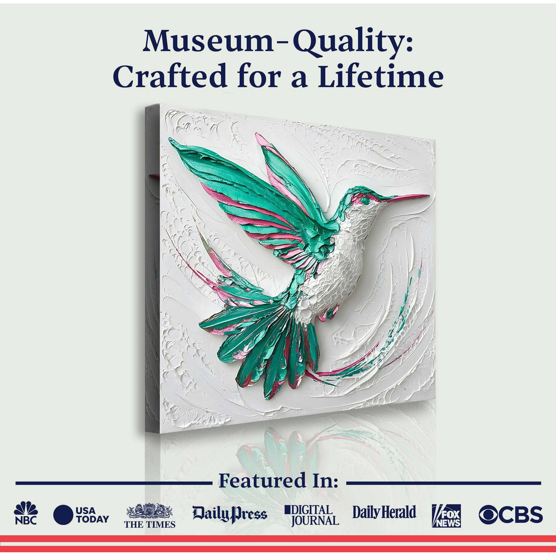 3D Hummingbird Wall Art