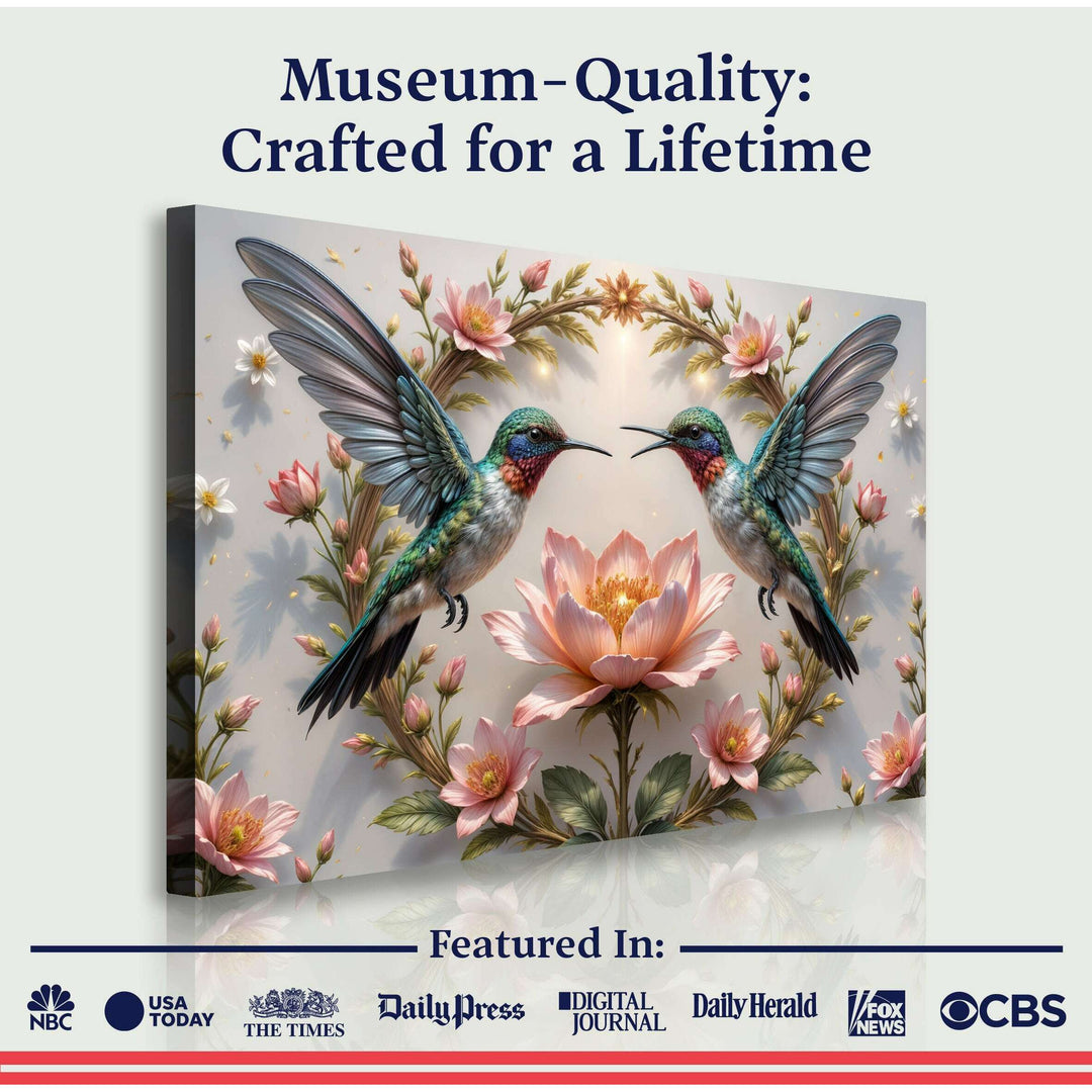 3D Hummingbirds Wall Art VI