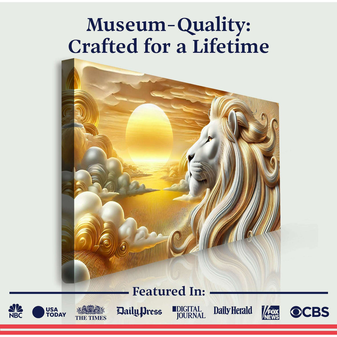 3D Majestic Lion Wall Art V