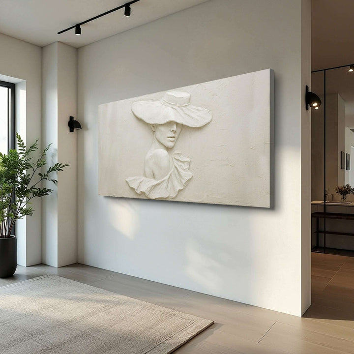 3D Minimalist Female Portrait Wall Art