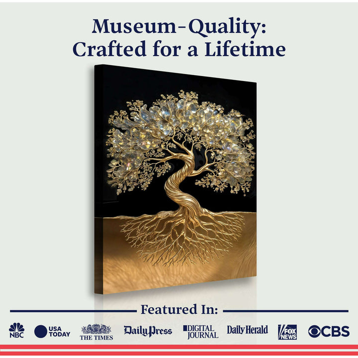 3D Minimalist Tree of Life Wall Art