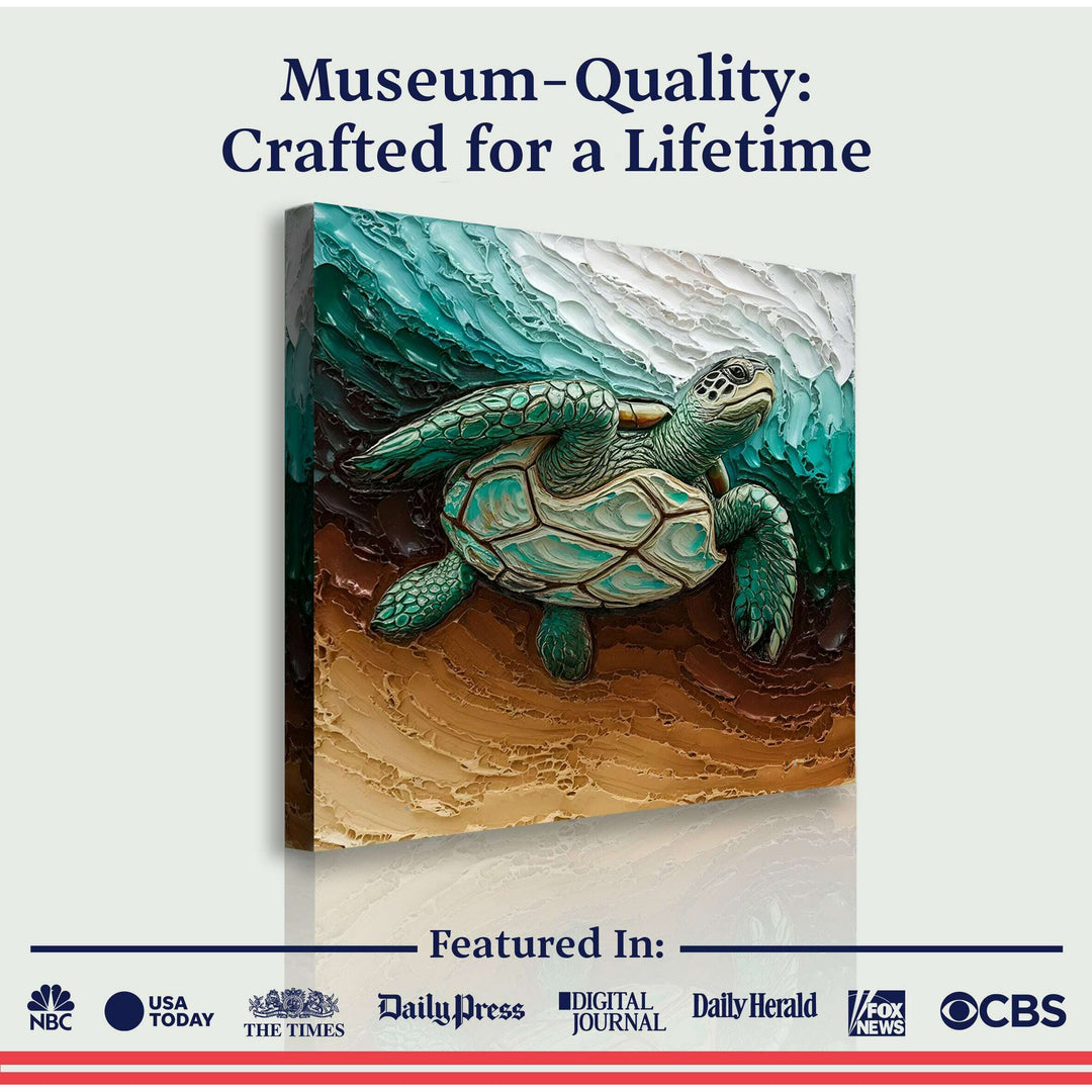 3D Turtle Wall Art