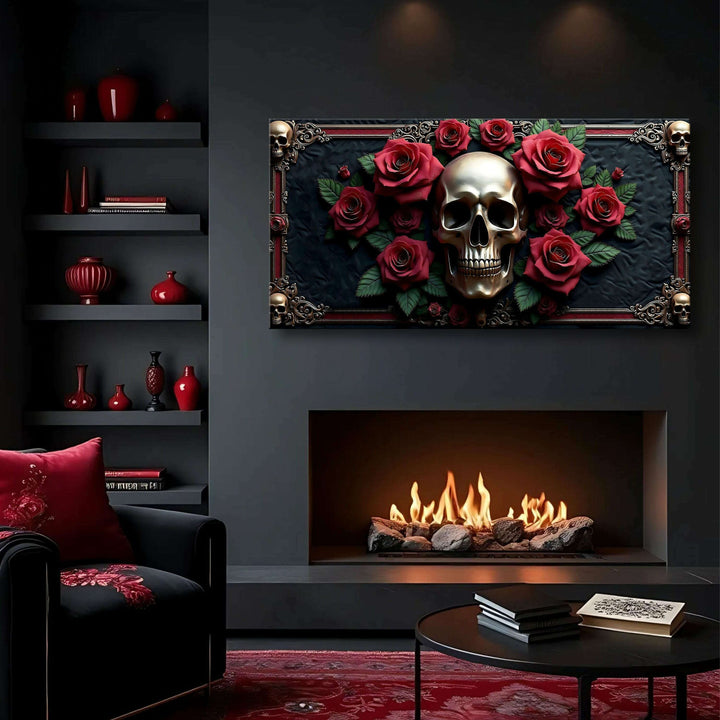 3D Vintage Skull Wall Art III
