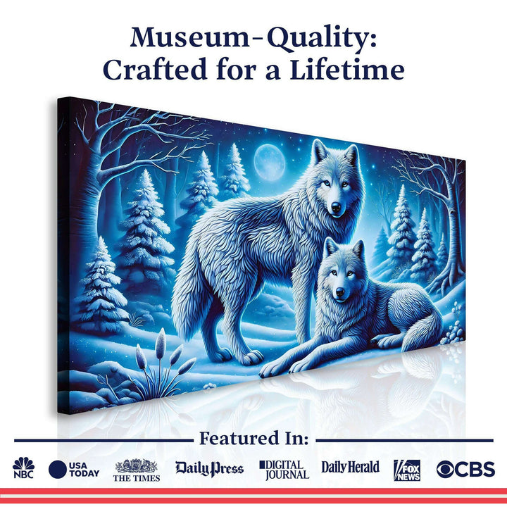 3D Wolves Wall Art II